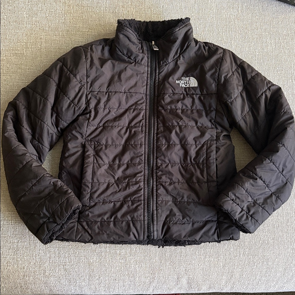 The North Face Reversible Shasta Full-Zip Jacket Size 6 Black